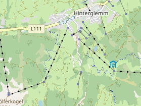 Wanderhotel auf Karte