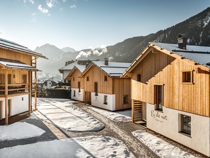 Wanderurlaub - Hotel-Schwerpunkt: Wandern mit Kindern - Unsere Chalets an der Piste im Winter - Liondes Chalets