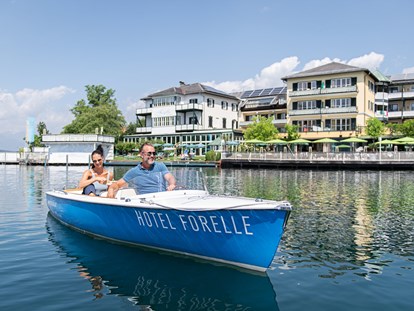 Wanderurlaub - WLAN - Bootsfahrt am Millstätter See - Seeglück Hotel Forelle