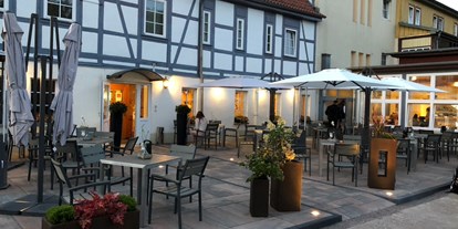 Wanderurlaub - Hotel-Schwerpunkt: Wandern & Romantik - Terrassenseite - Harzhotel Güntersberge