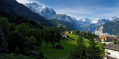 Wanderurlaub - Schweiz - Morgenaussicht - Beausite Park Hotel Wengen