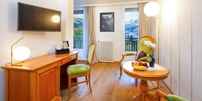 Wanderurlaub - Schweiz - Juniorsuite mit Jungfraublick und Balkon - Beausite Park Hotel Wengen